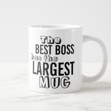 O Melhor Chefe Engraçado Cita Grande Mug - Humor E