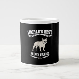 Caneca De Café Grande O melhor proprietário de Pai de Cachorro Francês