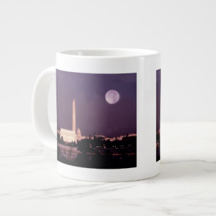 Caneca De Café Grande O Monumento de Washington, o Capitólio e Jefferso