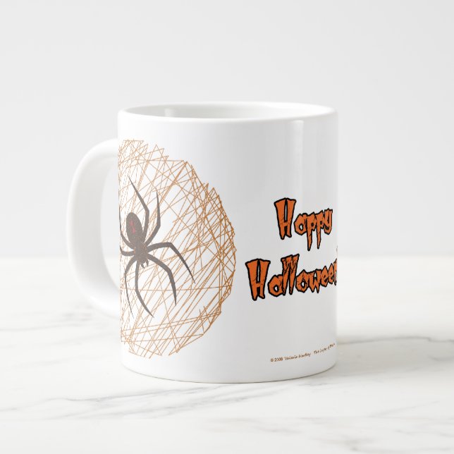 Caneca De Café Grande O mug da especialidade da aranha na Web (Frente Esquerda)