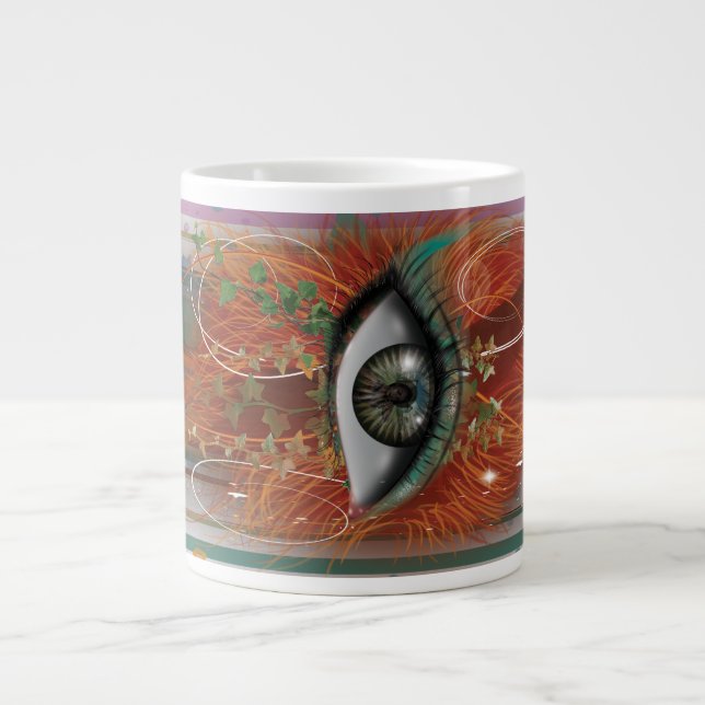 Caneca De Café Grande O Olho de Nikole (Frente)