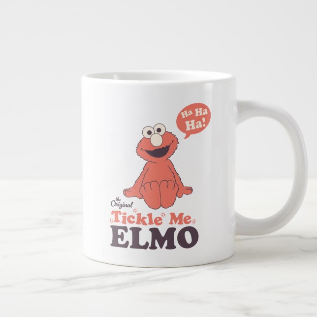 Caneca De Café Grande O Original Tickle Me Elmo (Direita)