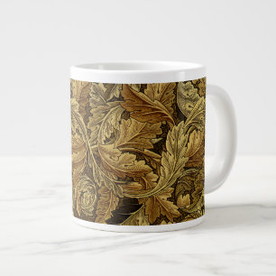 Caneca De Café Grande O outono deixa o padrão William Morris