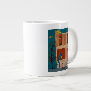 Caneca De Café Grande O papagaio de Bush 2007 do pastor