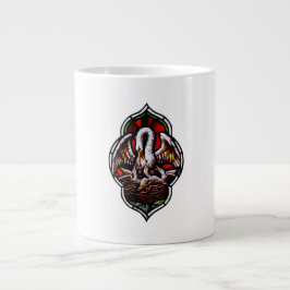 Caneca De Café Grande O Pelicano como símbolo cristão