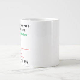 Caneca De Café Grande O que governa meus direitos - A Constituição