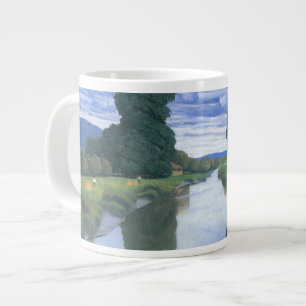 Caneca De Café Grande O Rio em Berville por Felix Vallotton, Arte Fino