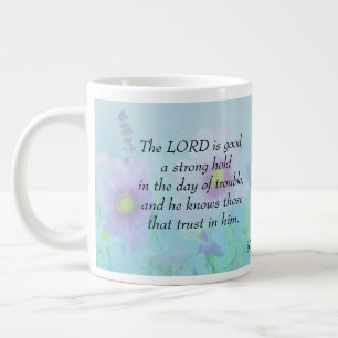 Caneca De Café Grande O Senhor É Bom - Nahum 1:7