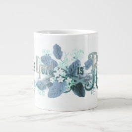 Caneca De Café Grande "O Senhor Ressuscitou" Arte de Páscoa Vintage em a