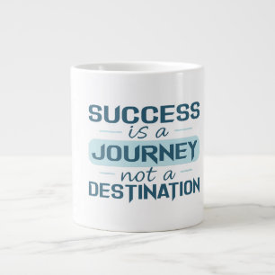 Caneca De Café Grande O sucesso é uma jornada, não um destino