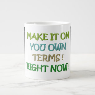 Caneca De Café Grande O tempo e as condições e o forte incentivo às pess