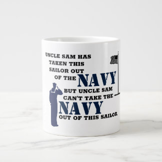 CANECA DE CAFÉ GRANDE O TIO SAM TIROU ESTE MARINHO DO MARINHO
