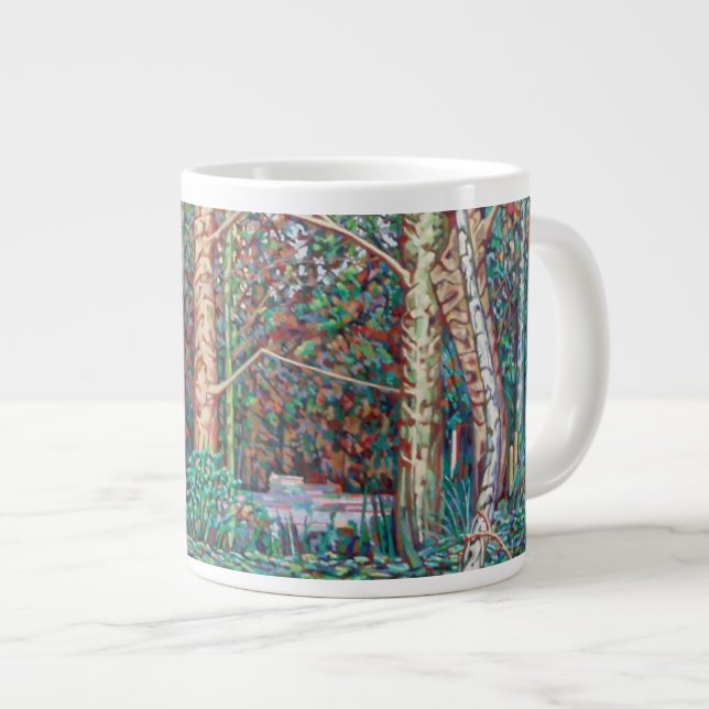 Caneca De Café Grande O trajeto de janeiro (Frente Esquerda)