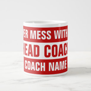 Caneca De Café Grande "O treinador" totalmente personalizável