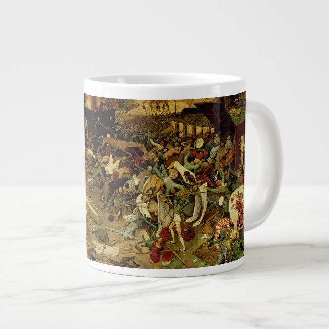 Caneca De Café Grande O triunfo da morte, c.1562 (óleo no painel) (Frente Esquerda)