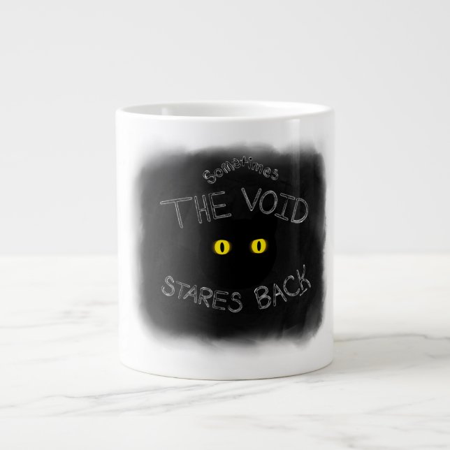 Caneca De Café Grande O Vazio Fica Para Trás (Frente)