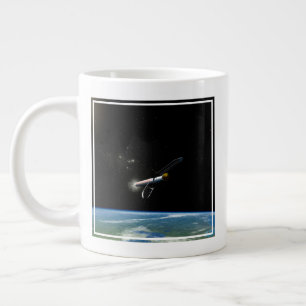 Caneca De Café Grande O Veículo De Lançamento Atlas V541 Em Órbita.