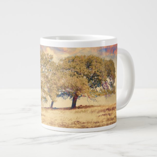 Caneca De Café Grande OAK TREE HILL Race até o topo (Frente Esquerda)