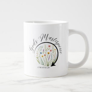 Caneca De Café Grande Obra-prima de Deus Efésios 2:10 Versículo da Bíbli