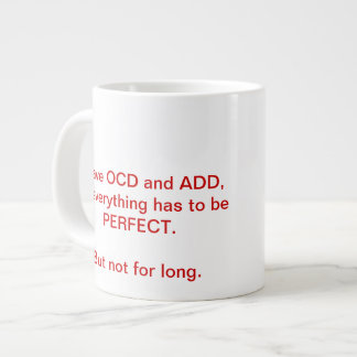 Caneca De Café Grande OCD e ADD