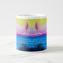 Caneca De Café Grande Oceano do Pôr do Sol 
