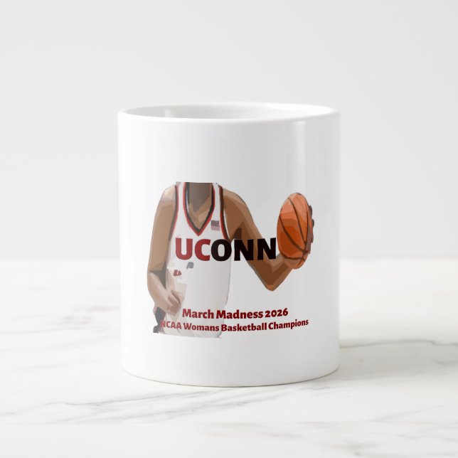 Caneca De Café Grande OCONN March Madness Champions 2026 (Frente)