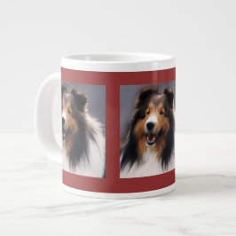 Caneca De Café Grande Ofertas de arte Shetland Sheepdog