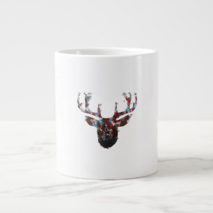 Caneca De Café Grande Oh Deer Estilo Minimalista 