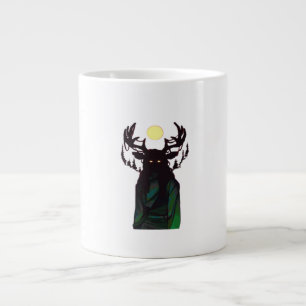 Caneca De Café Grande Oh Deer Minimal Design
