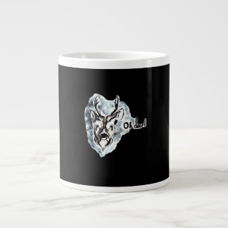 Caneca De Café Grande Oh Veado Estilo Moderno Tendência