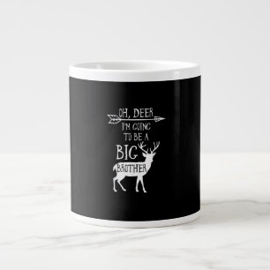 Caneca De Café Grande Oh Veado Indo Para O Anúncio De Natal Do Irmão Mai