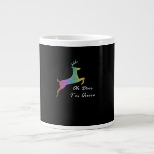 Caneca De Café Grande Oh Veado Queer Divertido Trocadilho Celebração do