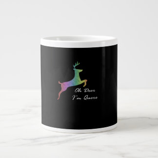 Caneca De Café Grande Oh Veado Queer Divertido Trocadilho Celebração do