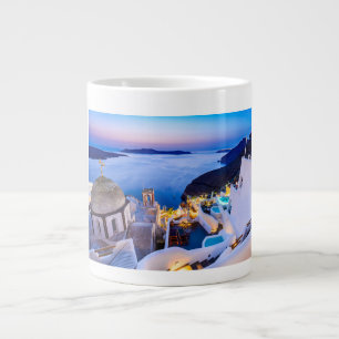 Caneca De Café Grande Oia Santorini