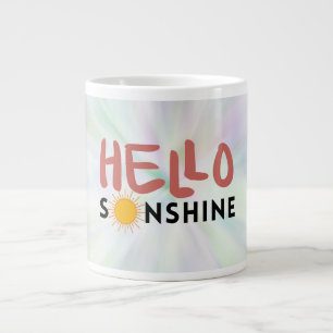 Caneca De Café Grande Olá, Sonshine, Sun Rays, Verões de Verão
