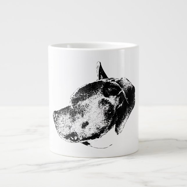 Caneca De Café Grande olhar de força tranquila (Frente)