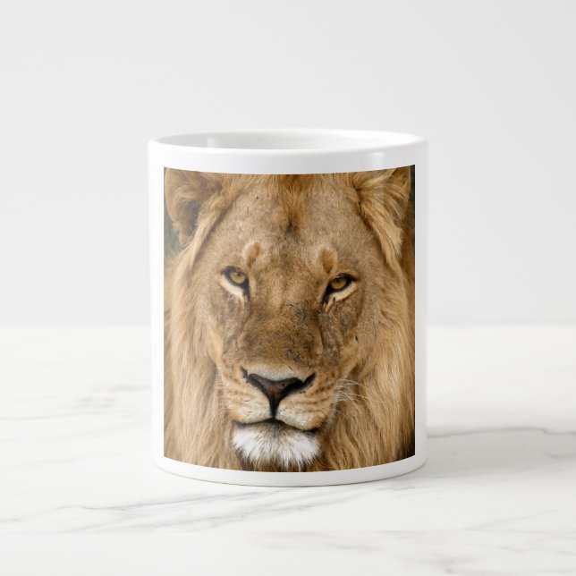 Caneca De Café Grande Olhar Relaxado do Rei Leão (Frente)