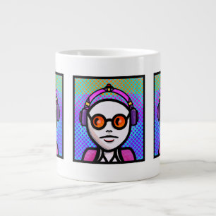 Caneca De Café Grande Olhe e Veja em Tons