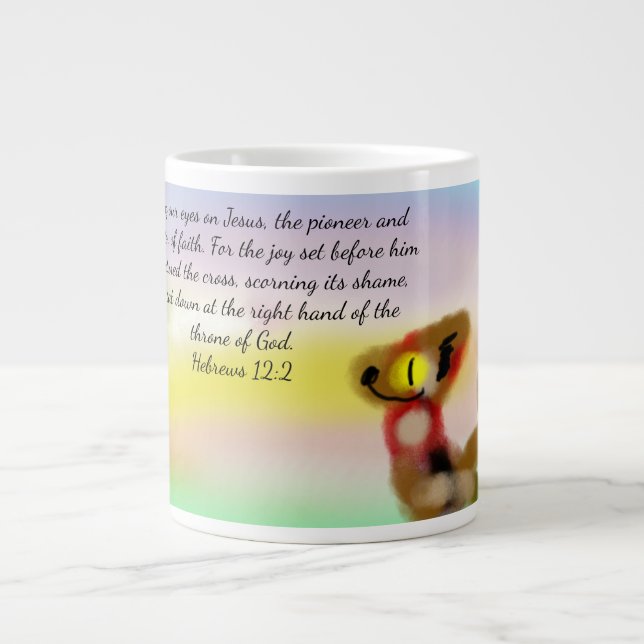 Caneca De Café Grande olho em Jesus (Frente)