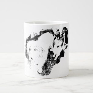 Caneca De Café Grande Olhos Bonitos, Charme Assustador
