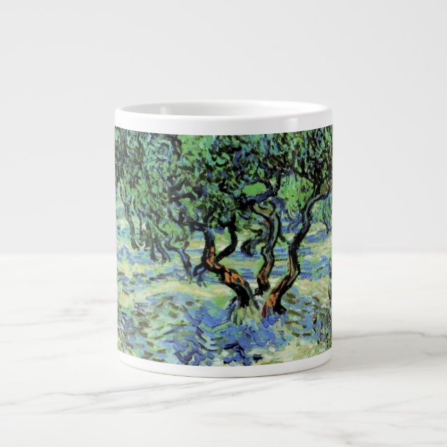Caneca De Café Grande Oliveiral por Vincent van Gogh (Frente)