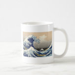Caneca De Café Grande onda fora de Kanagawa<br><div class="desc">Por Katsushika Hokusai</div>