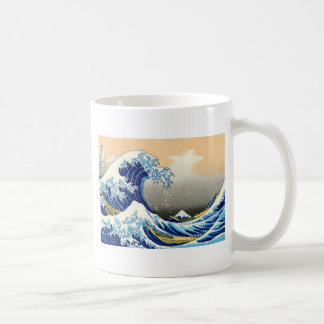 Caneca De Café Grande onda fora do ~ Hokusai de Kanagawa