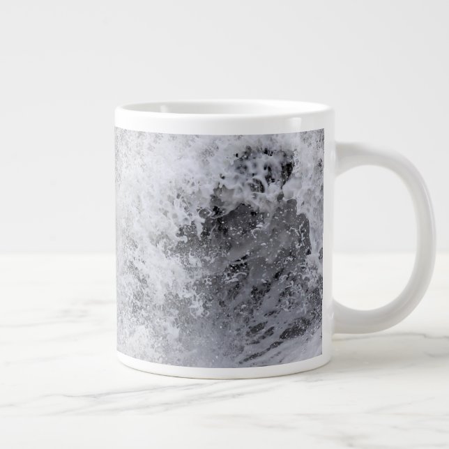 Caneca De Café Grande Onda tempestuosa quebrando (Direita)