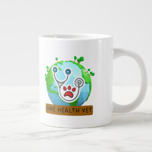 Caneca De Café Grande One Health Vet – Vet Global Health Animal Design