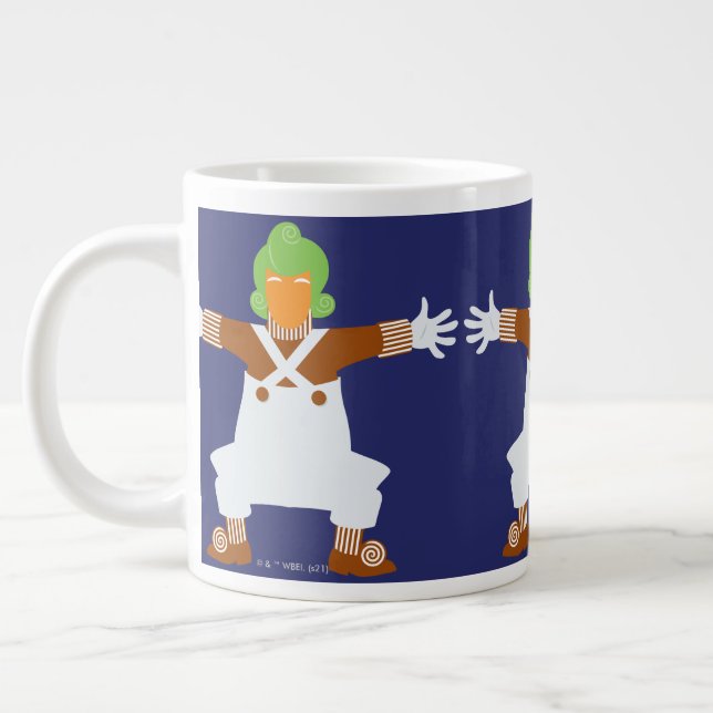 Caneca De Café Grande Oompa Loompa Arms Out (Esquerda)