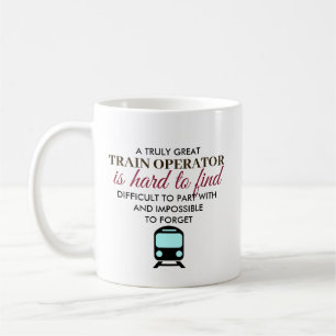 Caneca De Café Grande Operador de Trem Presente Personalizado Nom