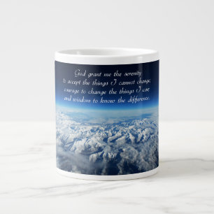 Caneca De Café Grande Oração Serenária e Mug Montanhas
