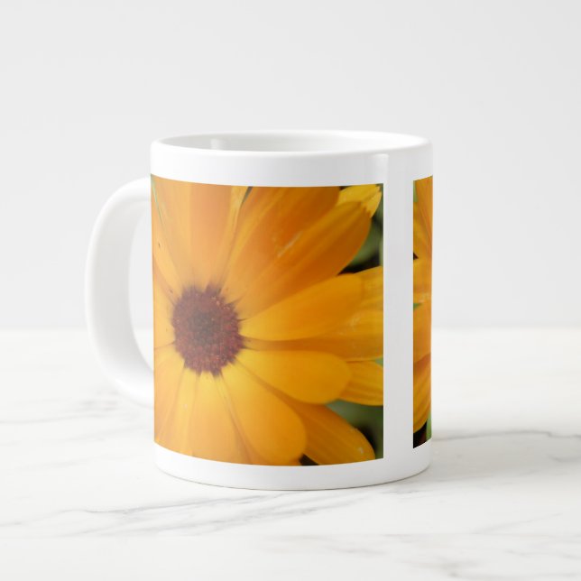 Caneca De Café Grande Orange Rain Daisy Mug (Frente Esquerda)