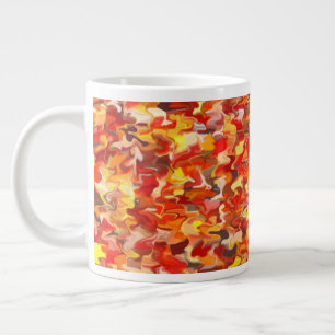Caneca De Café Grande Orange Swirl 20oz Mug